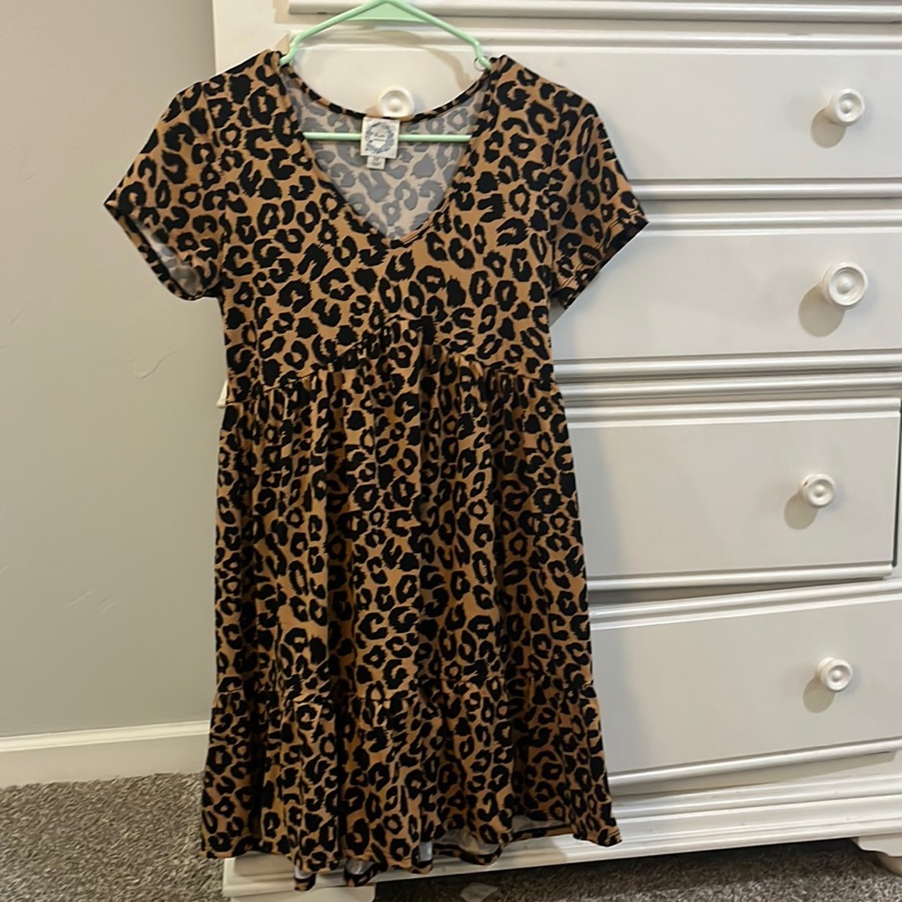 Cheetah print dress good as new no damage